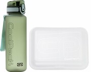 Zestaw bidon i śniadaniówka CoolPack BRISK zielony, OLIVE 600 ml (Z16640+93491CP) Coolpack