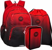 ZESTAW 3 el. Plecak CoolPack PICK 23 L czerwone ombre, GRADIENT CRANBERRY (F099756SET3CZ) Coolpack