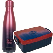 Zestaw bidon i śniadaniówka Drink&Go butelka termiczna CoolPack 500ml granatowe ombre, GRADIENT COSTA (Z04758+Z07758) Coolpack