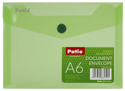 Teczka koperta transparentna na dokumenty A6 PATIO zielona (PAT6133A/N/15) Patio