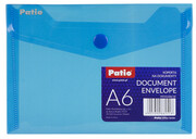 Teczka koperta transparentna na dokumenty A6 PATIO niebieska (PAT6133A/N/18) Patio