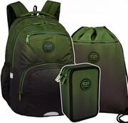 ZESTAW 3 el. Plecak CoolPack PICK 23 L zielone ombre, GRADIENT GRASS (F099757SET3CZ) Coolpack
