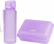 Zestaw bidon i śniadaniówka CoolPack BRISK fioletowy, PASTEL / POWDER PURPLE 600 ml (Z16648+Z03994) Coolpack