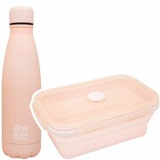 Zestaw bidon i śniadaniówka Drink&Go butelka termiczna CoolPack 500ml pastel, POWDER PEACH (Z04650+Z12650) Coolpack