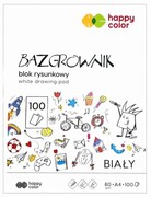 Bazgrownik A4 100 KARTEK Happy Color Biały blok rysunkowy (13850) Happy Color