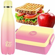 Zestaw bidon i śniadaniówka Drink&Go butelka termiczna CoolPack 500ml pastelowe ombre, GRADIENT PEACH (Z04514+Z07514) Coolpack