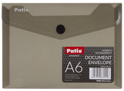 Teczka koperta transparentna na dokumenty A6 PATIO grafitowa (PAT6133A/N/11) Patio