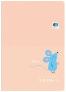 Zeszyt A5 w kolorową linię 16 kartek B&B MAUSE myszka (55563) Interdruk
