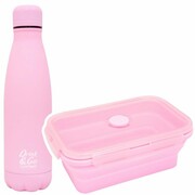 Zestaw bidon i śniadaniówka Drink&Go butelka termiczna CoolPack 500ml pastel, POWDER PINK (Z04647+Z12647) Coolpack