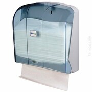 Pojemnik (podajnik) Faneco ZZ POP (P400PG-WT) na ręczniki papierowe w listkach, ścienny, plastikowy ABS