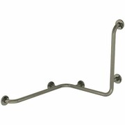 Poręcz wannowo-prysznicowa dla niepełnosprawnych Faneco S32UPPP prawa 60x60x60 cm