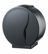 Pojemnik (podajnik) Bisk Masterline Jumbo (07236) na papier toaletowy w rolkach, ścienny, czarny