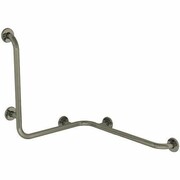 Poręcz wannowo-prysznicowa dla niepełnosprawnych Faneco S32UPPL lewa 60x60x60 cm