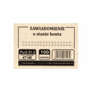 Zawiadomienie o stanie konta [Pu/2-31-2]