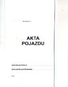 Teczka AKTA POJAZDU {Ks-10]