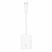 BELKIN Adapter Dual USB-C Audio + Charge Rockstar białe F7U081btWH Adapter Dual USB-C Audio Charge Rockstar białe F7U081btWH BELKIN