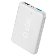 SBS POWERBANK SBS 5.000 mAh Pocket 2xUSB Biały # SBS