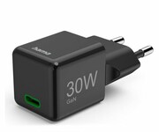 HAMA ŁADOWARKA SIECIOWA GAN PD/QC SUPERMINI 30W PD/QC CZARNA ŁADOWARKA SIECIOWA GAN PD/QC SUPERMINI 30W PD/QC CZARNA HAMA
