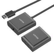 Unitek Przedłużacz USB 2.0 - 4x USB (po skrętce RJ-45) Unitek