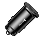 Baseus Ładowarka samochodowa QC 4.0, PD 30W (czarny) Baseus