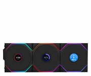 LIAN LI Uni Fan TL Wireless LCD 120 Reverse Triple Pack 3x120mm Uni Fan TL Wireless LCD 120 Reverse Triple Pack 3x120mm LIAN LI