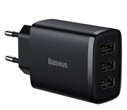 Baseus Ładowarka sieciowa 3x USB-A 17W Baseus