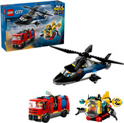 LEGO City 60462 Zestaw z helikopterem, wozem strażackim i łodzią LEGO