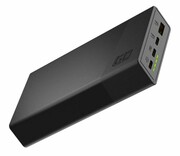 Green Cell PowerPlay 20S 20000mAh Czarny (22.5W, 3x USB-C) PBGC03S PowerPlay 20S 20000mAh Czarny (22.5W 3x USB-C) PBGC03S
