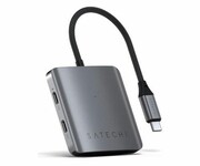 Satechi Aluminiowy hub USB-C (4x USB-C 10Gbps, w tym 1x 100W PD STH4CPDM Aluminiowy hub USB-C (4x USB-C 10Gbps w tym 1x 100W PD STH4CPDM Satechi