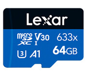 Lexar 64GB High-Performance 633x microSDXC UHS-I A1 V30 Lexar