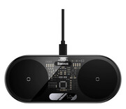 Baseus Podwójna ładowarka bezprzewodowa Qi Digital LED Display 20W Baseus