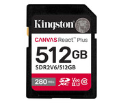 Kingston 512GB SDXC Canvas React Plus UHS-II V60 4K Kingston