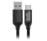 Silver Monkey Kabel USB-A na USB-C 1 m 45W Silver Monkey