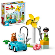 LEGO DUPLO 10985 Turbina wiatrowa i samochód elektryczny LEGO