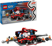 LEGO City 60443 F1® Pit stop i mechanicy z bolidem Ferrari LEGO