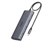 UGREEN Hub USB-C CM639 2x HDMI 3x USB USB-C SD/TF RJ45 PD 100W 8K UGREEN
