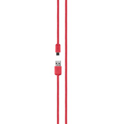 Xqisit KABEL USB-microUSB XQISIT 1.8m czerwony w oplocie # Xqisit