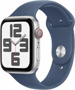 APPLE Watch SE 2024 GPS + Cellular 44mm koperta z aluminium (srebrny) + pasek sportowy rozmiar S/M (denim) Watch SE 2024 GPS + Cellular 44mm koperta z aluminium (srebrny) + pasek sportowy rozmiar S/M (denim) APPLE