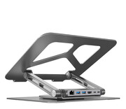 Unitek Obrotowa podstawka pod laptop ze stacją USB-C Unitek