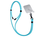 3mk Sznurek do Etui EasyClip Light Blue (black) 3mk