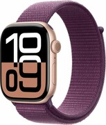 APPLE Watch 10 GPS 46mm koperta z aluminium (różowe złoto) + opaska sportowa (dojrzała śliwka) Watch 10 GPS 46mm koperta z aluminium (różowe złoto) + opaska sportowa (dojrzała śliwka) APPLE