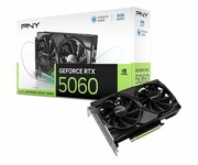 PNY GeForce RTX 5060 Dual Fan 8GB GDDR7 DLSS4 VCG50608DFXPB1 GeForce RTX 5060 Dual Fan 8GB GDDR7 DLSS4 VCG50608DFXPB1 PNY