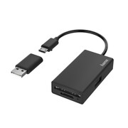 Hama HUB HAMA USB 2.0 1xUSB-A + CZYTNIK KART SD/MicroSD # Hama