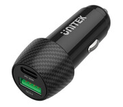 Unitek Ładowarka samochodowa 38W (USB-C 20W, USB-A 18W) Unitek