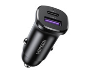 UGREEN Ładowarka samochodowa EC305 USB-C + USB 30W czarna UGREEN