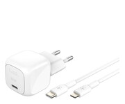 Belkin Ładowarka USB-C PD 30W, mała, biała + kabel Lightning Belkin