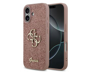 Guess Fixed Glitter Big 4G do iPhone 17 różowy Guess