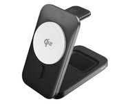 3mk MagRocket 3-in-1 Wireless Charger 15W Qi2 MPP Black 3mk