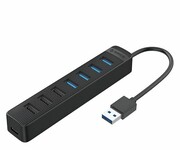 Orico USB-A 3.1 - 1x USB-A 3.1, 3x USB-A 2.0, USB-C 5V/3A - czarny ORICO-TWU32-4A-BK-EP-HU USB-A 3.1 - 1x USB-A 3.1 3x USB-A 2.0 USB-C 5V/3A - czarny ORICO-TWU32-4A-BK-EP-HU Orico