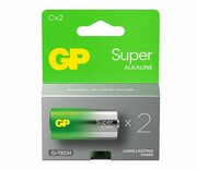 GP Baterie alkaliczne Super C/LR14 1,5V (2 sztuki) Baterie alkaliczne Super C/LR14 1,5V (2 sztuki) GP